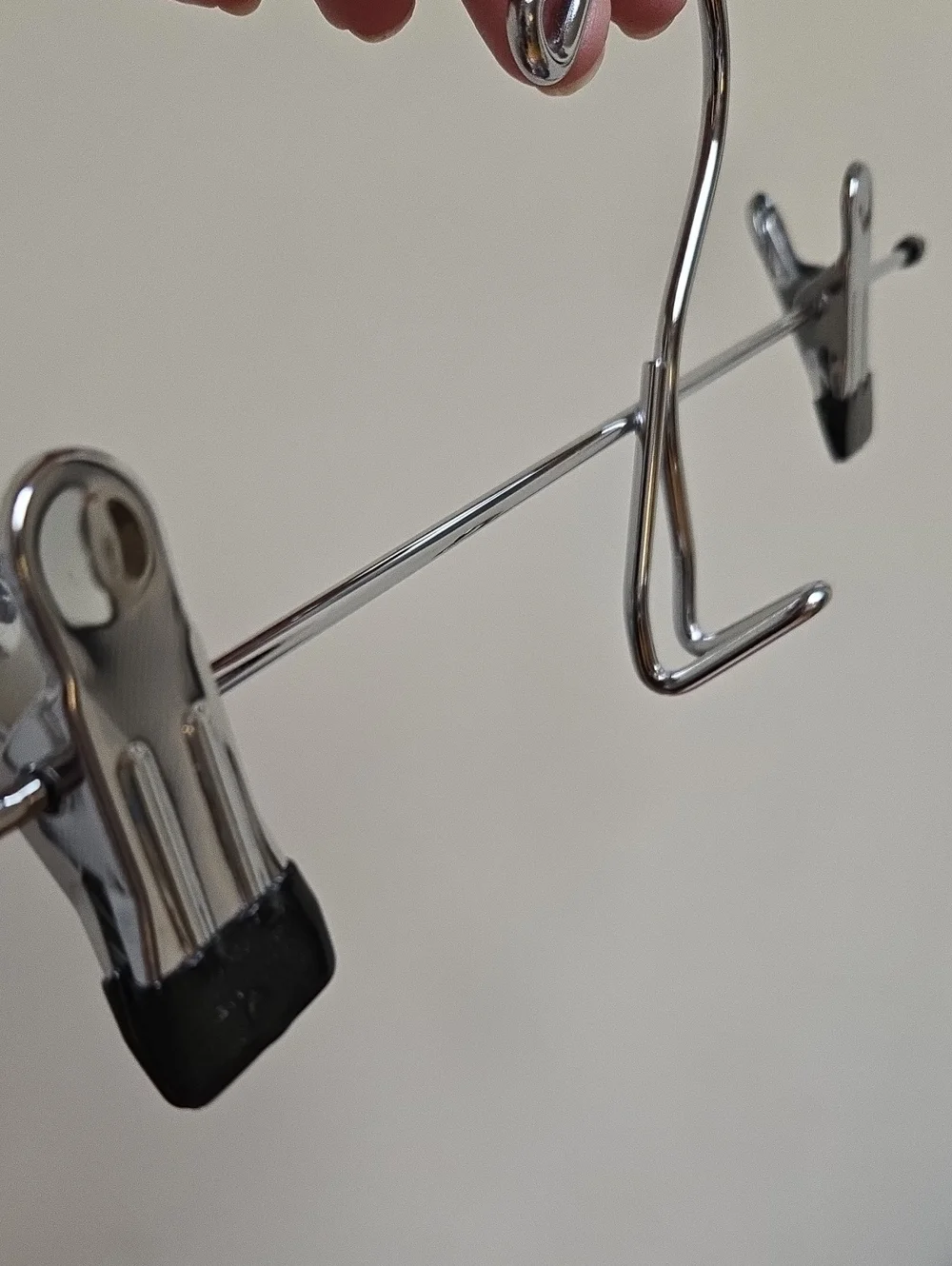 Metal Skirt/Pant Hangers with Clips - Set of 3